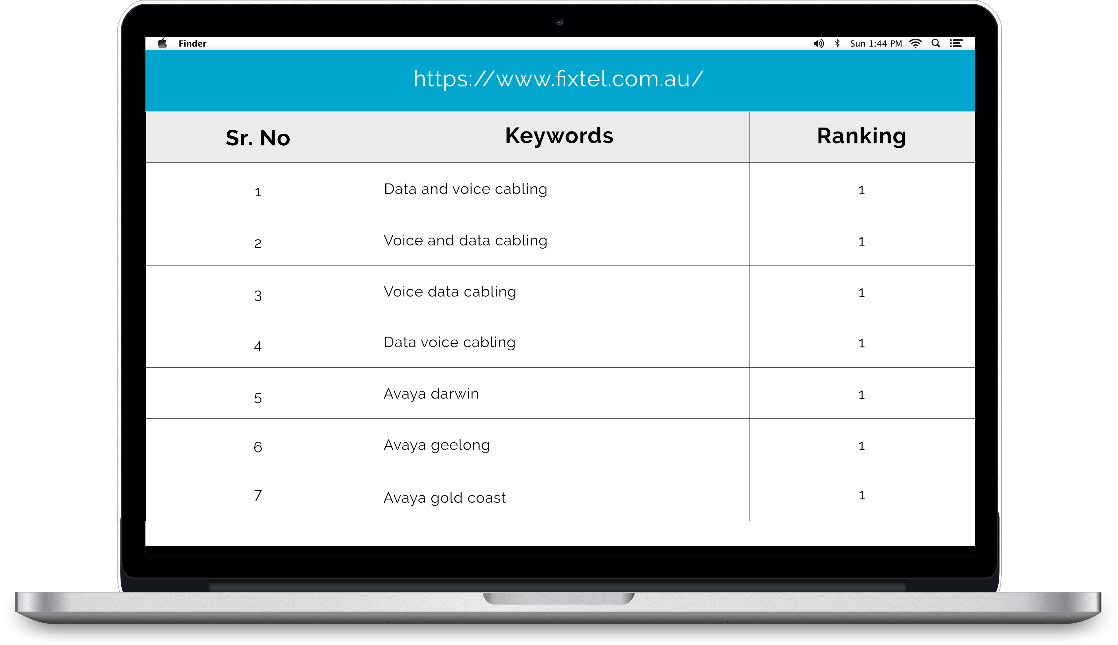 WordSuccor achievement report