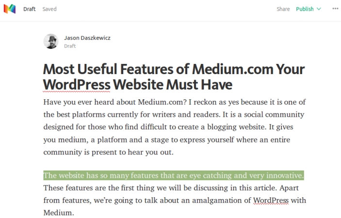 Create a Story on Medium