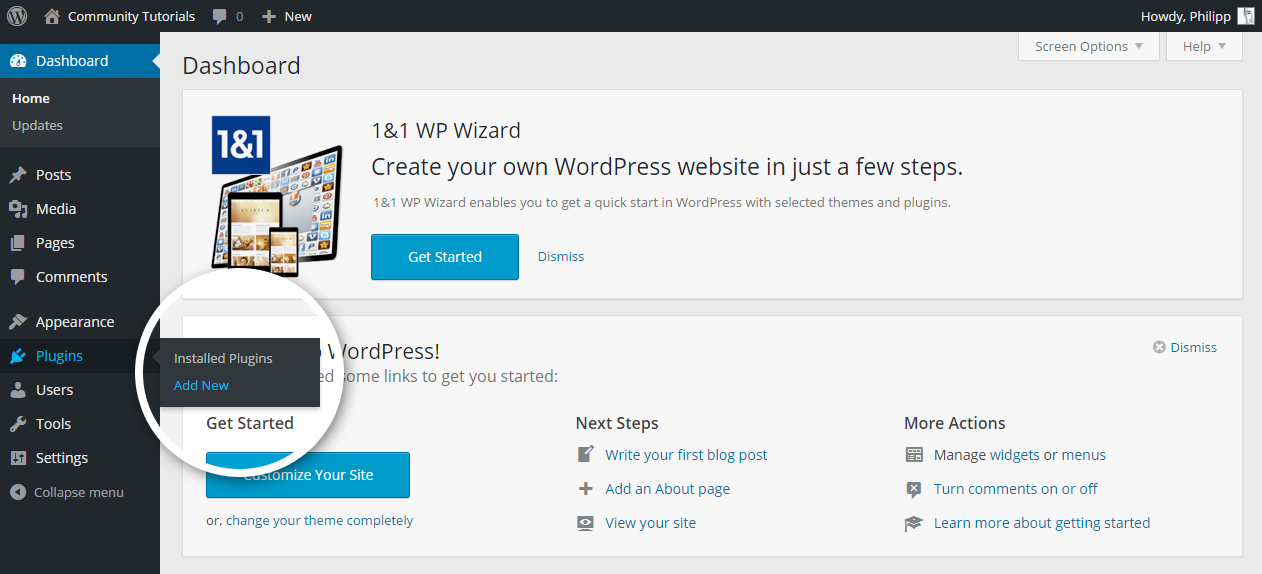 Wordpress plugins installation