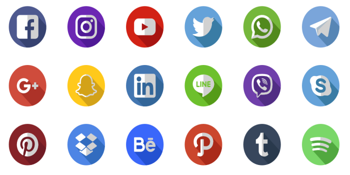 social media icons