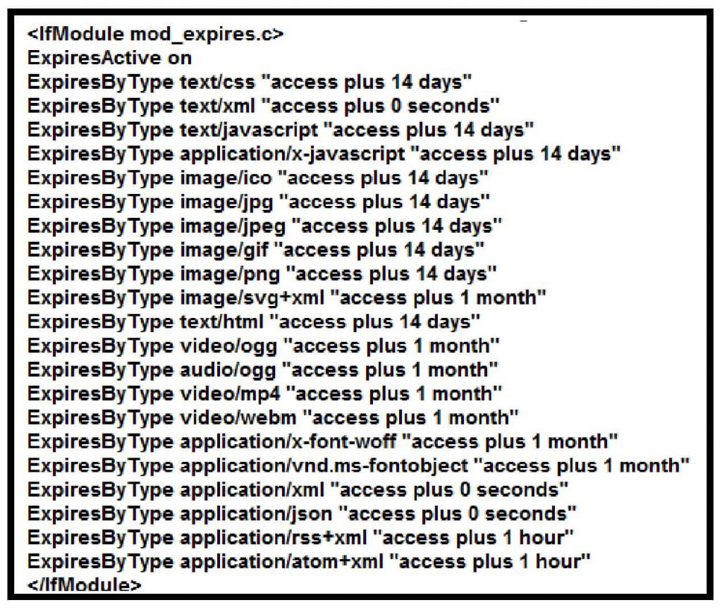 Browser Caching Code