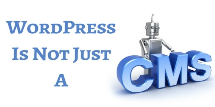 Wordpress is not just a CMS