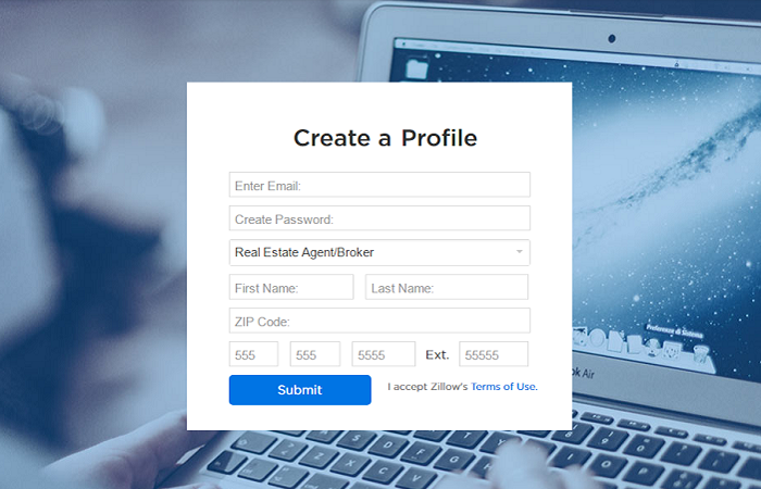 Zillow Registration and Login Module for Agents