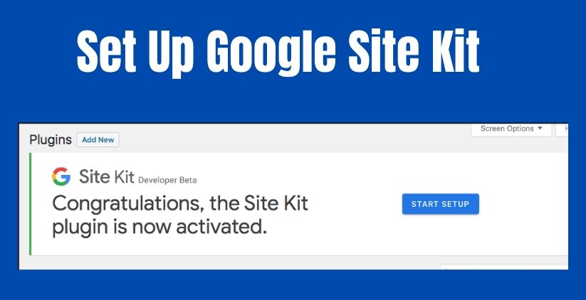 Set Up Google Site Kit