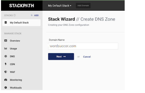 Stackpath Wizard