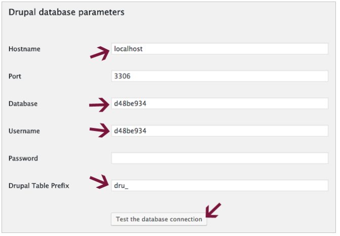 Drupal Database Parameter