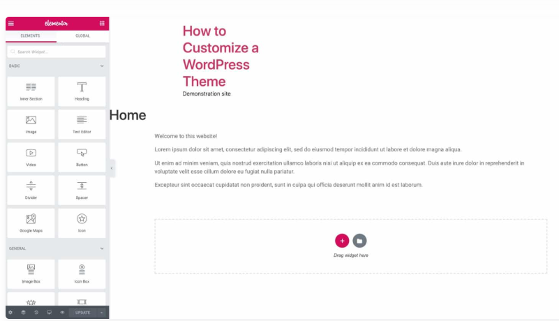 Customizing a wordpress theme