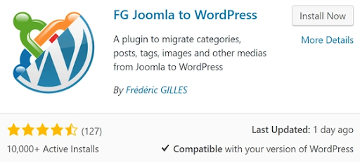 FG Joomla to WordPress Plugin