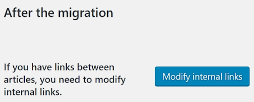 Modify Internal links