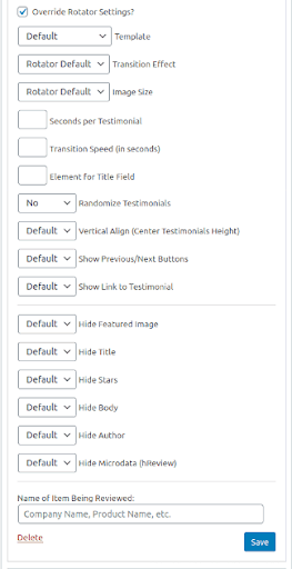 Plugins Settings