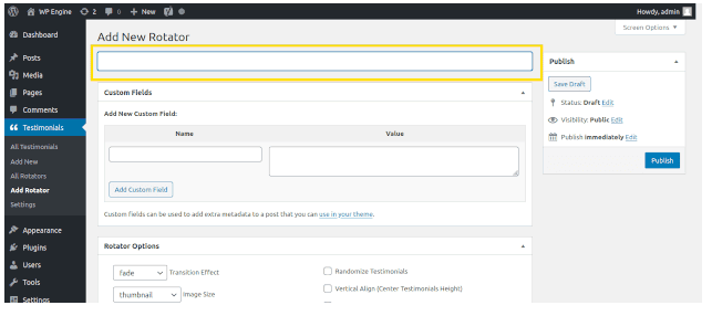 rotator testimonial plugin