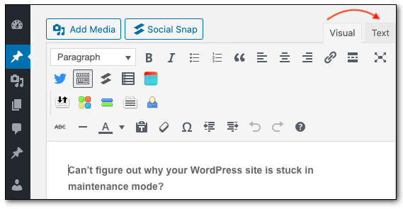 Uploading HTML file with Classic Editor